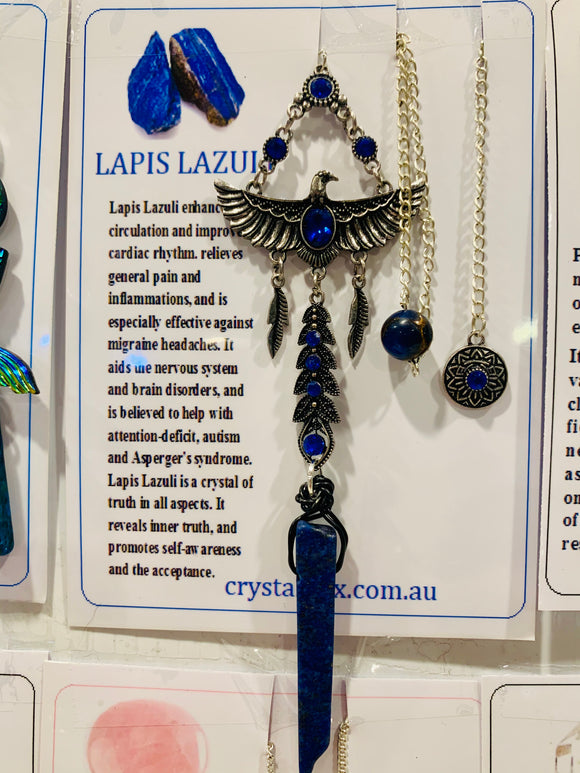 Lapis Lazuli Eagle Pendulum