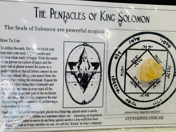 King Solomon Seal for Happiness & Glory
