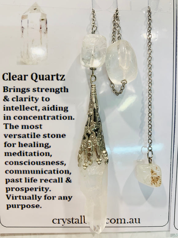 Clear Quartz Pendulum 1