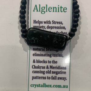 Alglenite bracelet with Mala beads 21