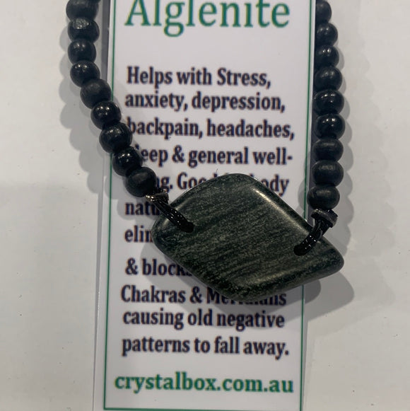 Alglenite bracelet with Mala beads 20