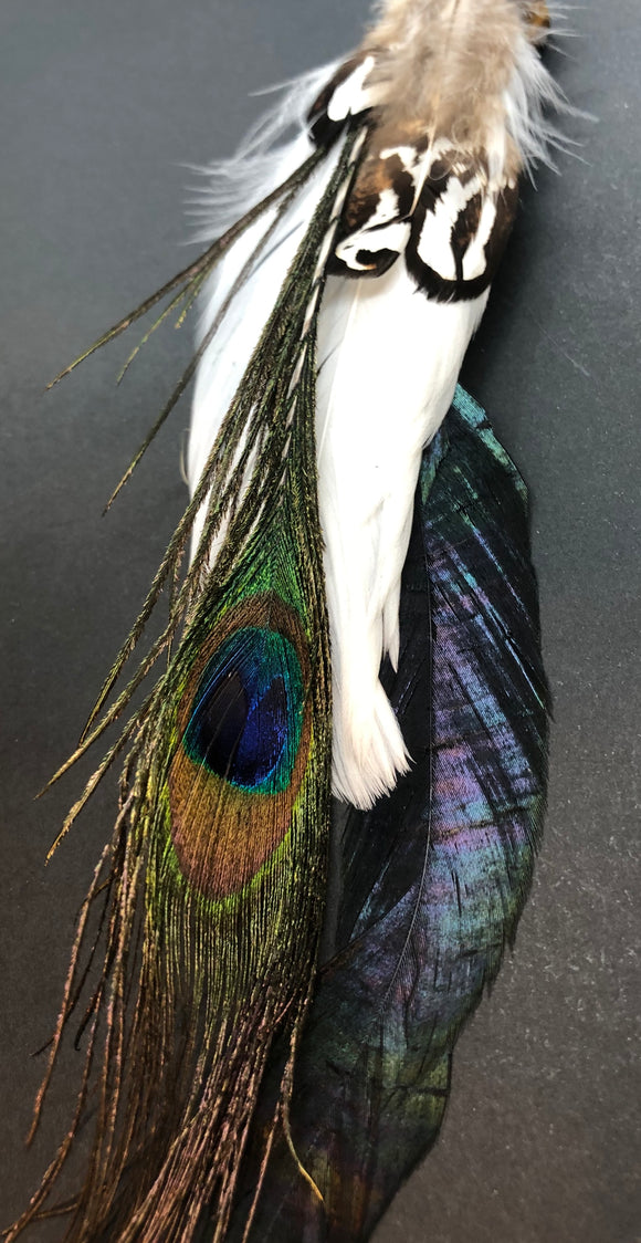 Feather Sun Catcher with Peacock Feather