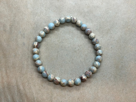 Imperial Jasper Crystal Beaded Bracelet