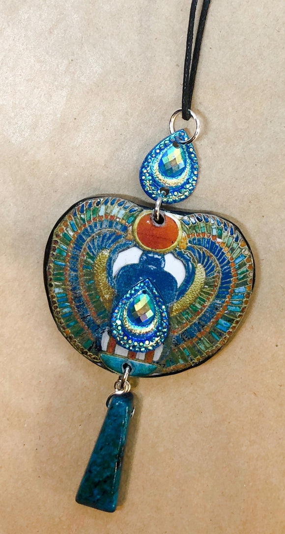 Handmade Scarab Necklace