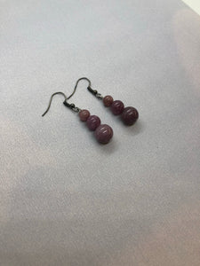 Lepidolite Crystal Earrings