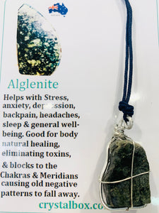 Raw Alglenite Necklace 22