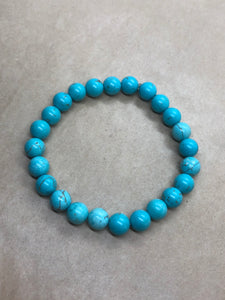 Turquoise Crystal Beaded Bracelet